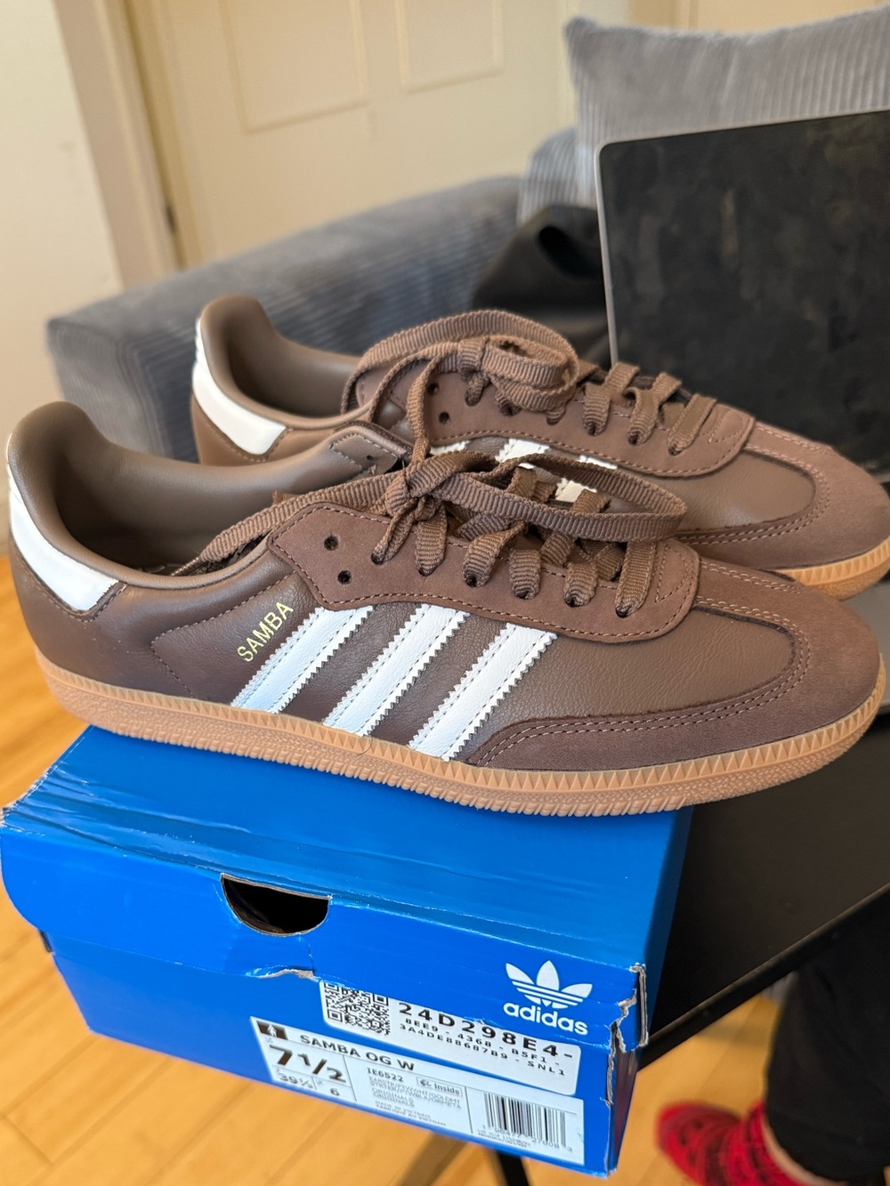 Adidas Samba Earth Strata leather sneakers